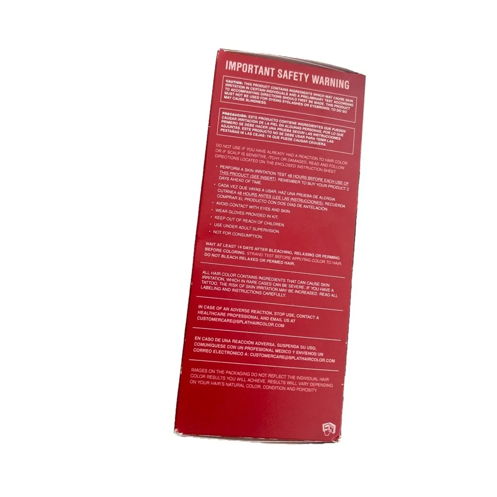 Splat Midnight Scarlet Semi Permanent Hair Dye Kit,‎ 1 Application